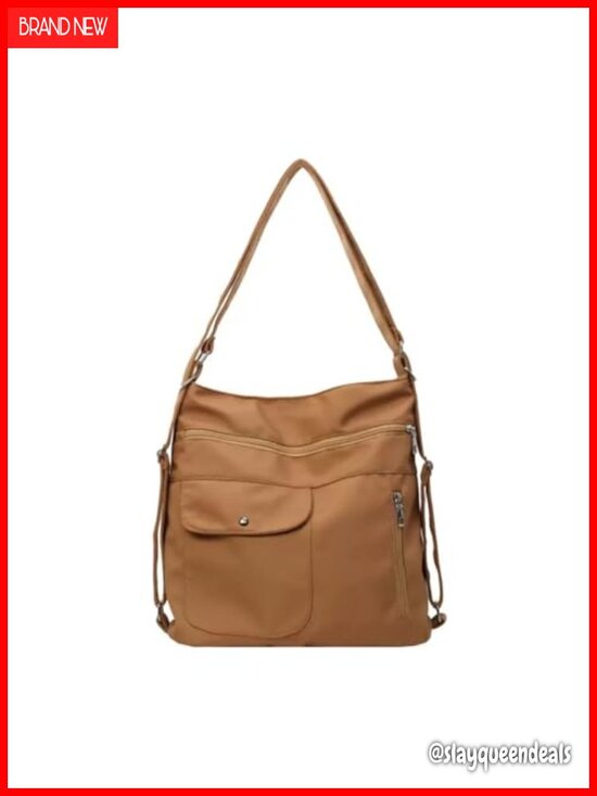 Canvas Convertible Backpack Crossbody Bag Tote Purse Shoulder